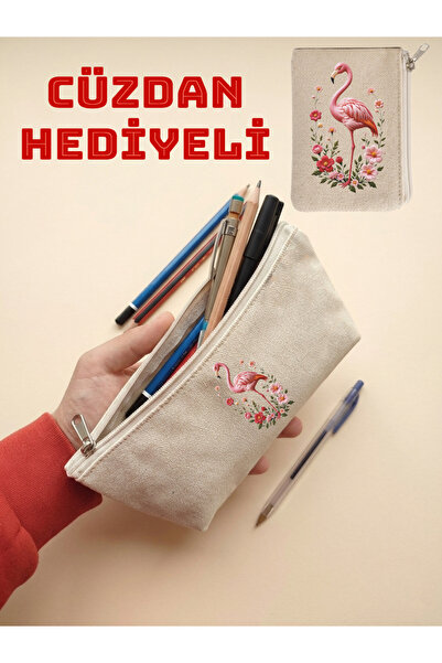 JANJAN حامل أقلام من القماش، منظم متعدد الأغراض، حافظة أقلام، حقيبة مكياج، مح...