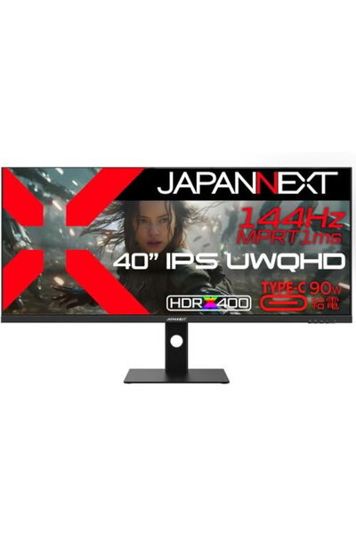 Japannext Monitor Gaming IPS LED 40 " JN-IPS401UWQHD144, UWQHD (3440 x 1140),...
