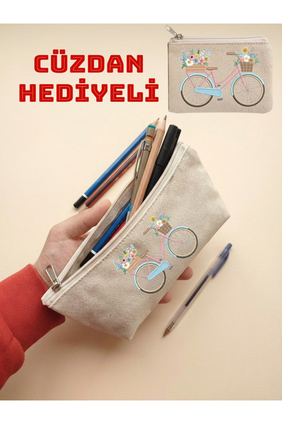 JANJAN Canvas Pen Holder, Multi-Purpose Organizer, Pencil Case, Makeup Bag, C...