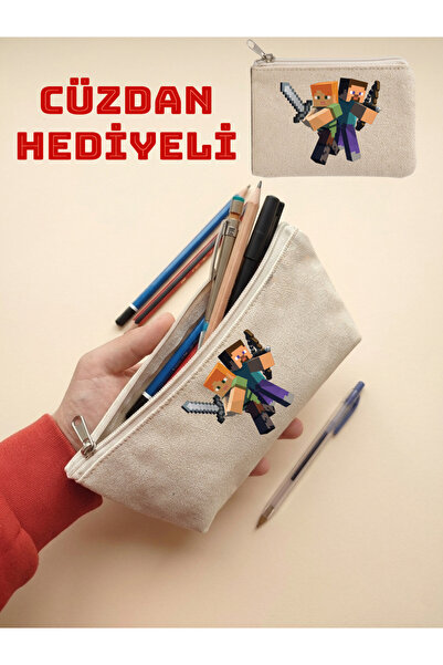 JANJAN حامل أقلام من القماش، منظم متعدد الأغراض، حافظة أقلام، حقيبة مكياج، مح...