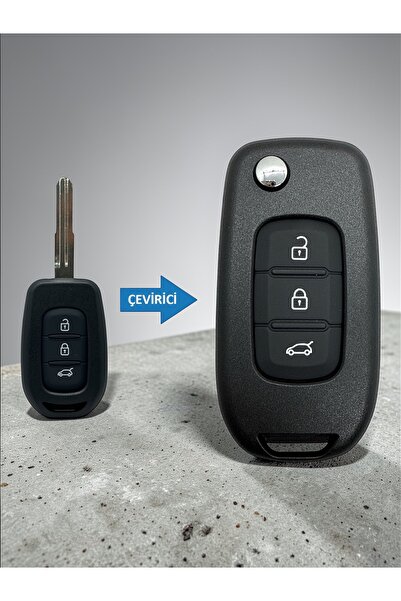 Mavi Keys Μετατροπή Renault - Κάλυμμα χειριστηρίου κλειδιού με 3 κουμπιά για ...