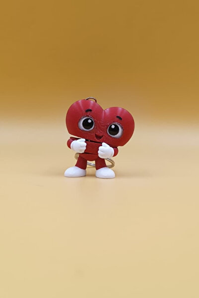 Rodopiva Cute Heart Moving Keychain