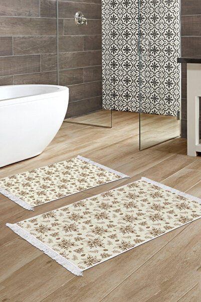 Empressco Non-Slip Base Toilet Set with Soil Fringe Vintage Al5008 Beige