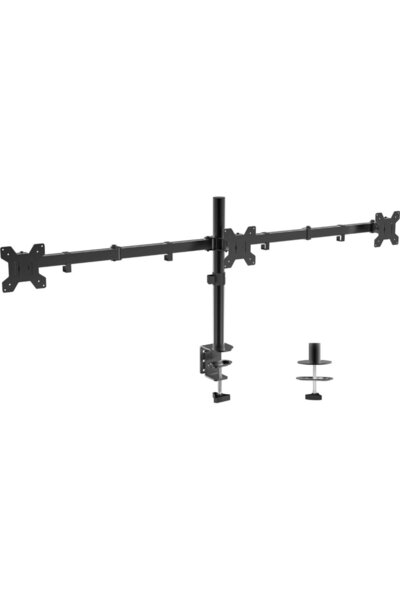 blackmount Monitor Stand MENG03, 3 monitors 10-27", with clamp, max. 8kg/screen