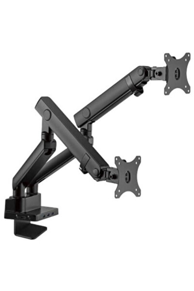 blackmount Suport 2 monitoare de masa cu Statie docking 8-in-1, MNT20-2, 17"-...