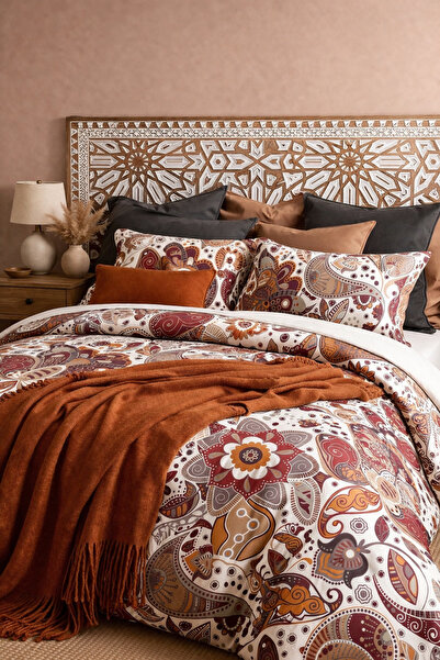 Sheri Home KAİRA – Bereket Koleksiyonu Çift Kişilik Nevresim Takımı (ÇARŞAFLI)SH888
