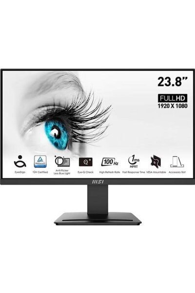MSI Monitor VA LED Pro 23.8" MP2412, Full HD (1920 x 1080), HDMI, DisplayPort...