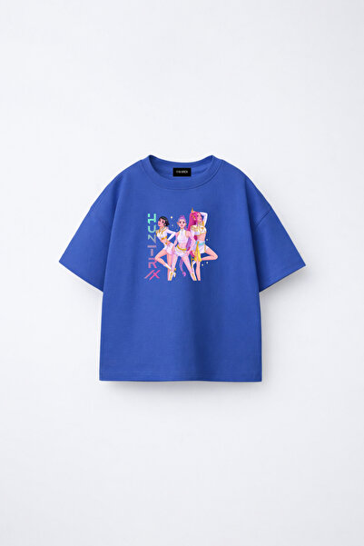 fasardi KPOP Ловци на демони Хънтрикс Зоуи Руми Мира Тениска за момичета с пр...