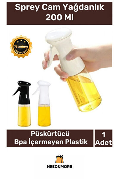 Genel Markalar #Deluxe Sprey Yağdanlık – 200 ml, Fan Püskürtmeli, BPA İçermez...