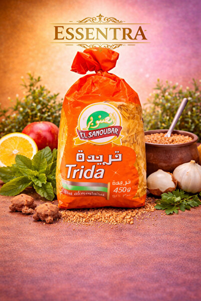 Essentra Home El Sanoubar Trida Makarna 450 g Geleneksel Arap Mutfağı Cezayir...