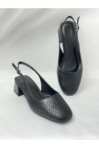 LALEZAR AYAKKABI LL2717 جلد مستورد مادة الجلد كعب مربع مطبوع بالليزر حذاء أسو...