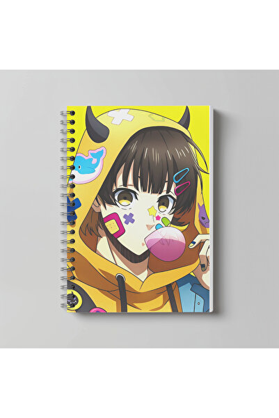 nihonwosekai Caiet Anime Blue Lock, format A4, 60 de coli, fără linii, cu imp...