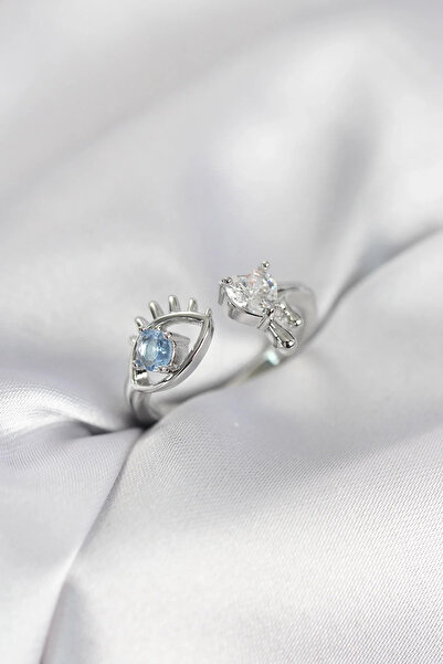 Marsilyan Nvdn- İetaks ™   Tear Drop Model Silver Color Zircon Stone Women's ...