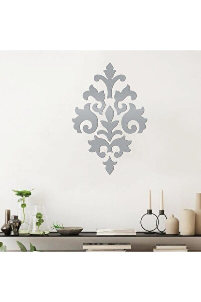 KHUBARA' AL-ALWAN منحوتة أكريليك - ديكور زخارف - AC-412026001 - فضي - 90x60