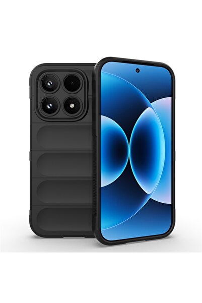 Techsuit Matte Silicone Case for Xiaomi 17, Shockproof, Set with Sticker, Mag...