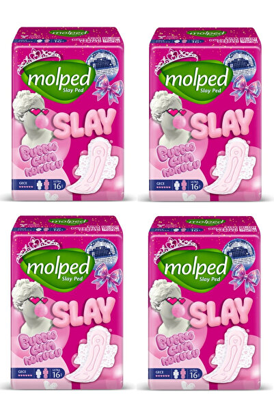 Molped Super Economic Package Slay Pad Night 16 Pieces X 4 Pieces