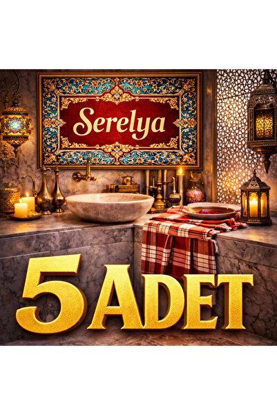 serelya Hamam Peshtemali Red Striped Şekerci Pestemal, Quick Drying, Water Re...