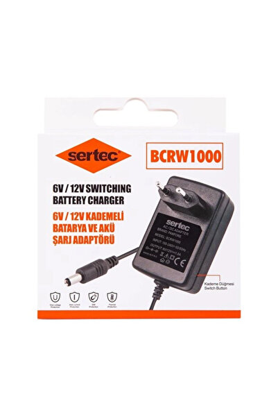 ARNEER Bcrw1000 6V/12V 1A Kademeli Batarya Ve Akü Şarj Adaptörü