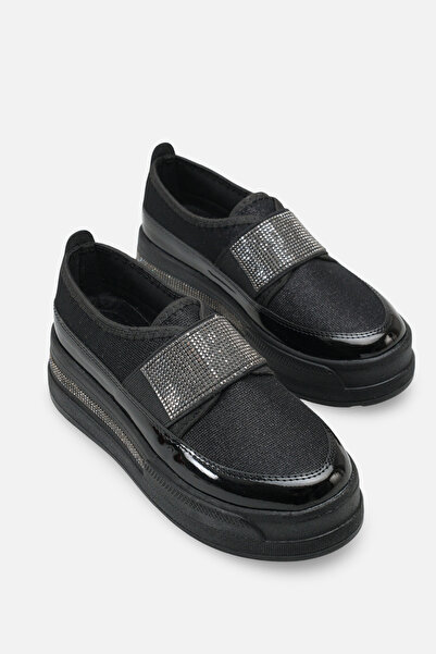 kajal ayakkabı Mdln 720 Casual Sports Shoes with Stone Stripe Detail