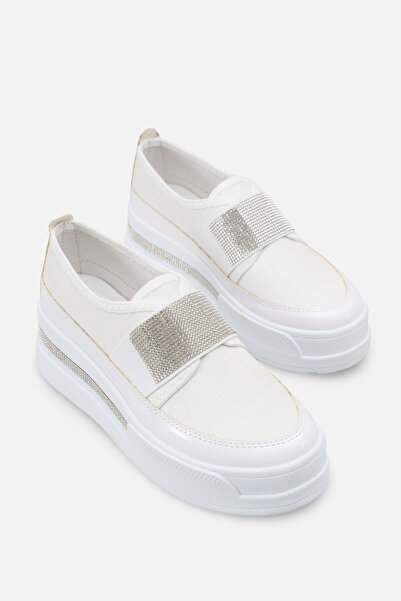 kajal ayakkabı Mdln 720 Casual Sports Shoes with Stone Stripe Detail