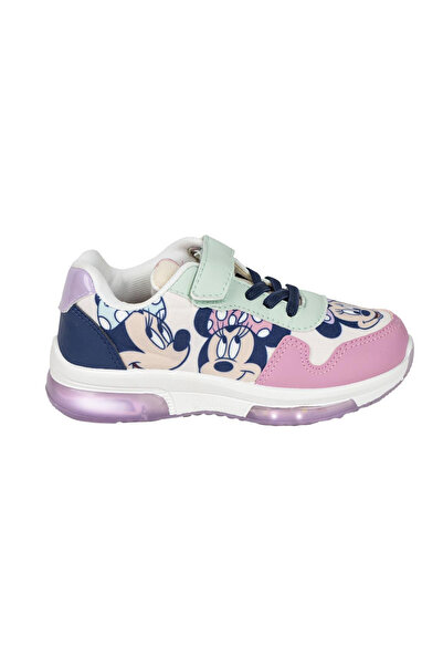 Minnie Mouse Pantofi sport cu talpă din PVC și lumini, roz.