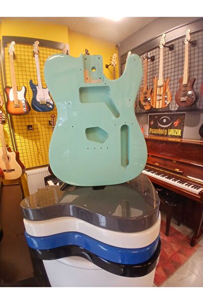 Telecaster Elektro Gitar Gövdesi Yeşil (Montaj delikleri hazır)