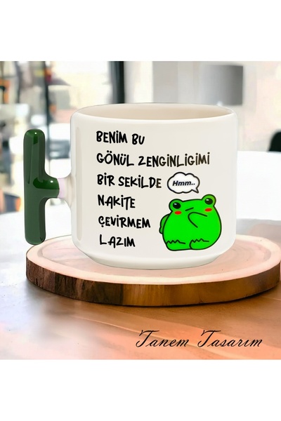 Tanem Tasarım Tanem Nakite Çevirmem Lazım Tasarımlı Baskılı T Kupa Bardak