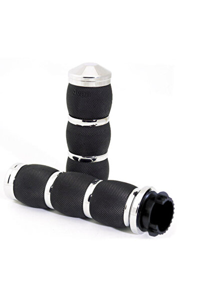 AVON Air superbike throttle sleeves - 22mm diameter; Chrome color