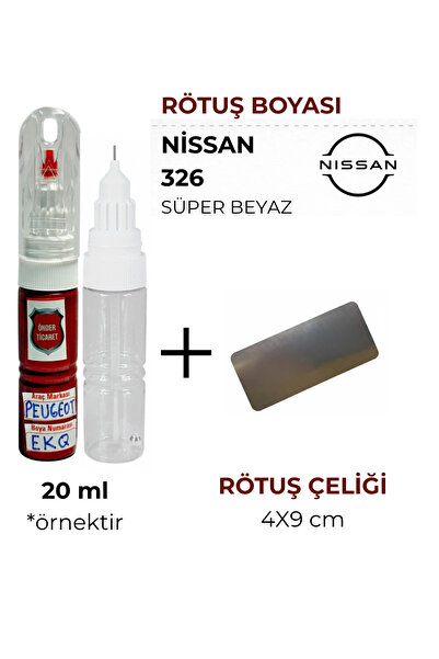 Önder Ticaret Nissan 326 Süper Beyaz Rötuş Boyası ve Rötuş Çeliği Qashqai Juk...