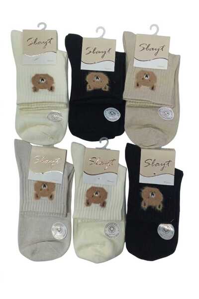 Slayt Cotton K.Konç Yumoş Pattern Bear 6 Pieces