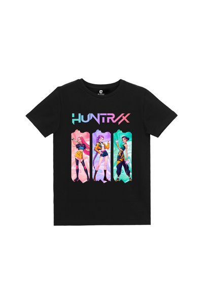 EZ Design K-Pop Huntrix Demon Hunters Printed Design Kids T-Shirt