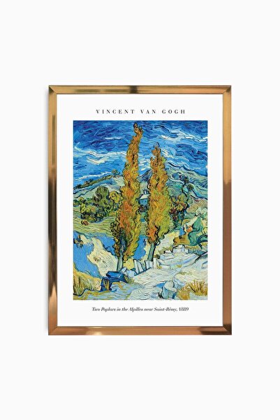 Raven Art Studio Vincent Van Gogh - Two Poplars in the Alpilles Near Saint Ré...
