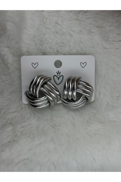 Çelik Gold/Silver Stylish Design Earrings