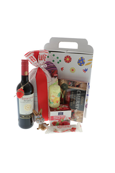 GiftExpress Red Easter Gift Basket