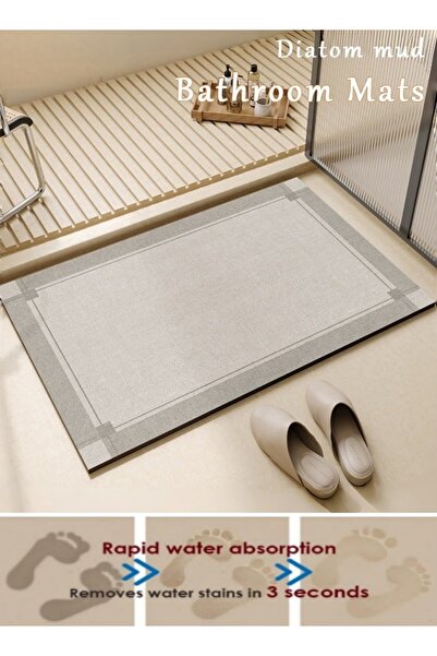 Generic Bath Mat Super Absorbent Diatom Mud Bathroom Mat Non-Slip Quick Dry T...