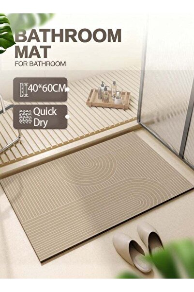 Generic Bath Mat Super Absorbent Diatom Mud Bathroom Mat Non-Slip Quick Dry T...
