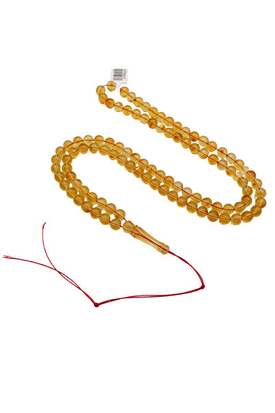 Generic Transparent Baltic Amber Rosary 99 Beads 20.5g 7mm Prayer Beads