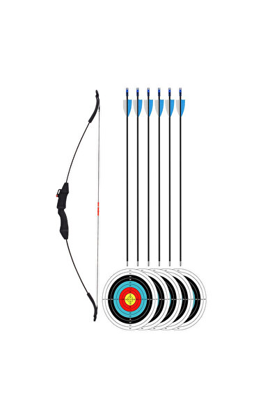 FLYPRO مجموعة القوس والسهم للأطفال والشباب، قوس منحني للتدريب على الرماية في ...