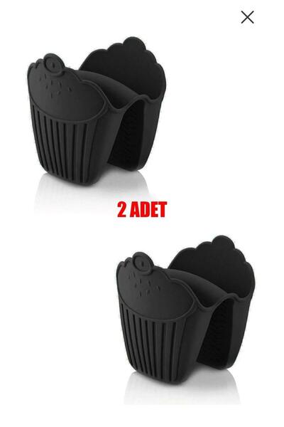 evolis kitchen 2 adet siyah silikon vak vak fırın tutacagı Fırın Tutacağı