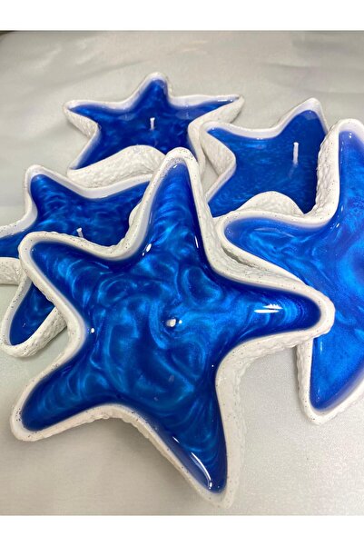 HES ATELIER - Ocean Dream Deniz Yıldızı Dekoratif Mum - El Yapımı Epoksi Görü...