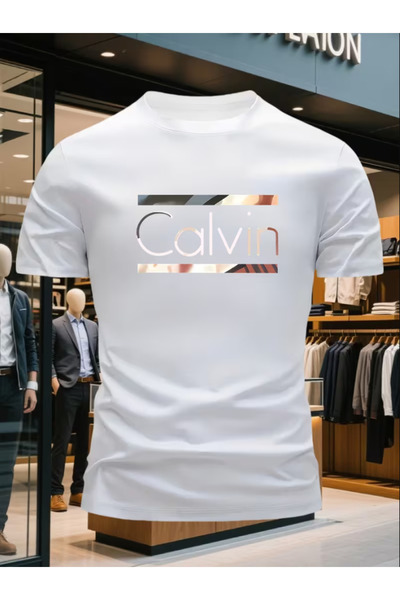 NOURAM قميص رجالي 100% قطن بياقة دائرية وأكمام قصيرة مع طباعة دجاج مشوي، بتصم...