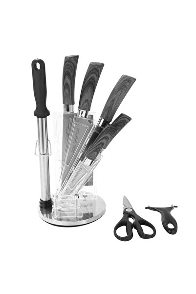 LAC 9pcs Stainless Steel Tool and Plastic Base Set