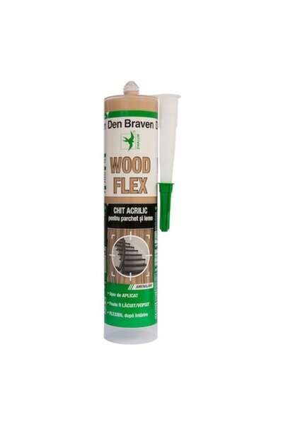 Den Braven Woodflex Acrylic Filler for Parquet and Wood, Beech, 280 ml