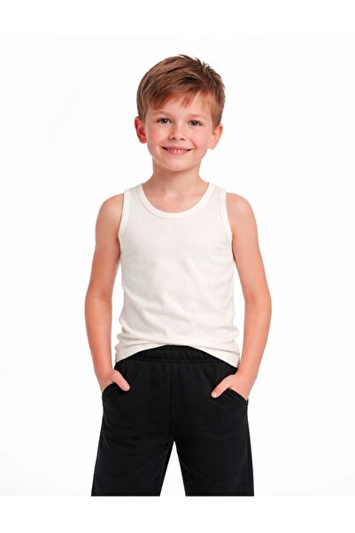 OrganicKid Naturel Unisex Çocuk Atlet Seti 3'lü