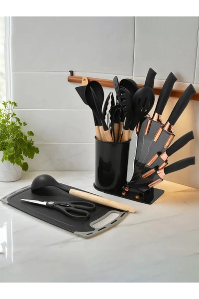 LAC 19pcs Black Stainless Steel Tool Set