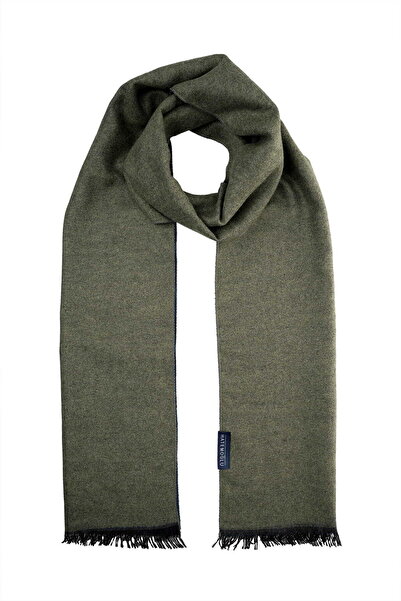 Hatemoğlu Χακί - Σκούρο Μπλε Κασκόλ Διπλής Όψης