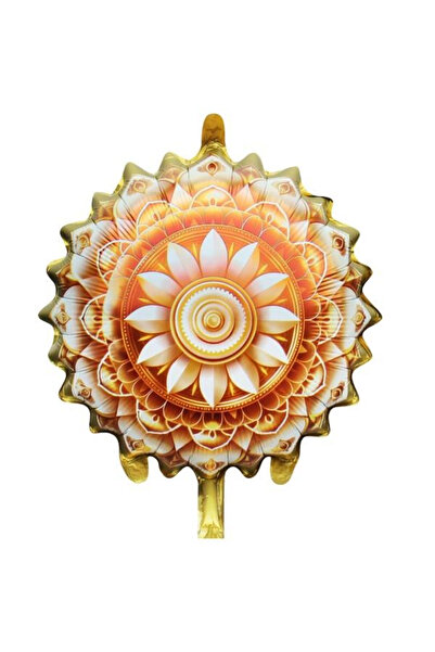 Adana Pasta Malzemeleri 18 Inch Round Ramadan Motif Yellow Foil Balloon