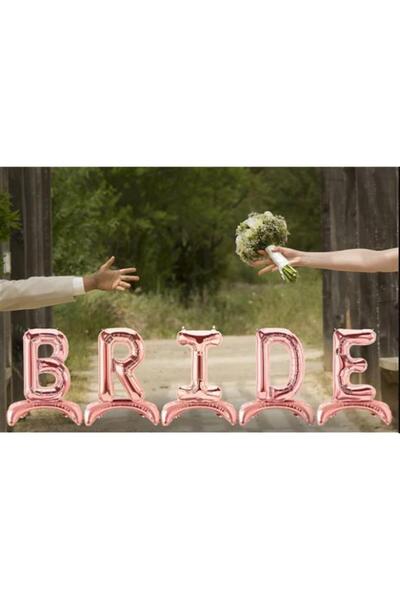 Adana Pasta Malzemeleri Bride Rose Gold Standing Foil Balloon