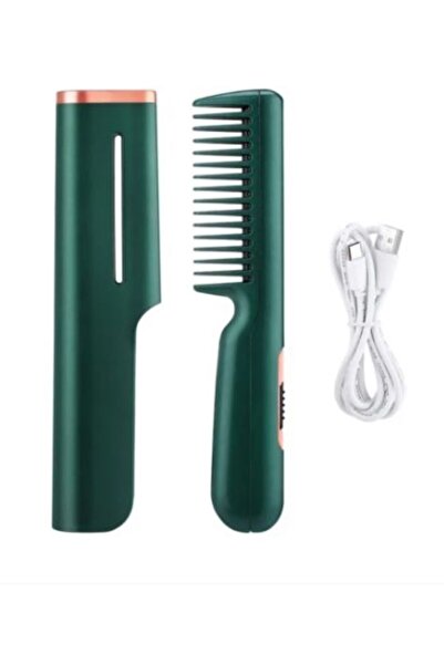SimpluAcasa Professional Electric Hair Straightener Brush, Portable, Ergonomi...