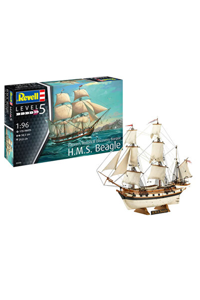 REVELL Maket Model Kit Gemi H.M.S. Beagle Darwin's Historical Discovery Barqu...
